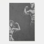 モダンフィットネストレーナーボディビルジムインストラクター ポストイット (正面)