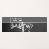 モダンフィットネストレーナーボディビルジムインストラクター ヨガマット (正面(横))