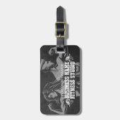 モダンフィットネストレーナーボディビルジムインストラクター ラゲッジタグ (正面縦)