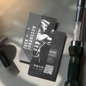 モダンフィットネストレーナーボディビルジムインストラクター 名刺