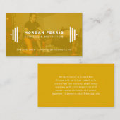 モダンフィットネストレーナー写真名刺 名刺 (正面/裏面)