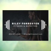 モダンフィットネストレーナーbarbellフォトビジネス ウィンドウサイン (シート3)