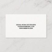 モダンフィットネスロゴ 名刺 (裏面)