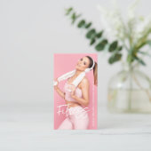 モダンフィットネス |パーソナルトレーナーQRコード写真 名刺 (スタンド正面)