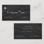 モダンフェイクお洒落Diamond on Blackベルベット 名刺 (正面/裏面)