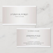 モダンフェイクエレガントシンプルテンプレート 名刺 (正面/裏面)