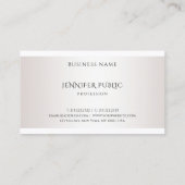 モダンフェイクエレガントシンプルテンプレート 名刺 (裏面)