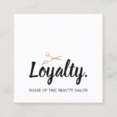 モダンフェイクエレガント金ゴールドはさみロイヤリティカード ロイヤリティカード (正面)