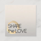 モダンフェイクエレガント金ゴールドシルバー美しい 紹介カード (正面)