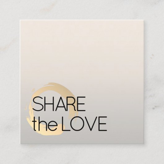 モダンフェイクエレガント金ゴールドシルバー美しい 紹介カード (正面)