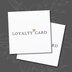 モダンフェイクエレガント金ゴールドハート美しいロイヤリティ ロイヤリティカード