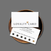 モダンフェイクエレガント金ゴールドハート美しいロイヤリティ ロイヤリティカード