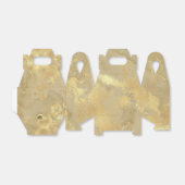 モダンフェイクエレガント金ゴールド水彩大理石パターン フェイバーボックス (折り畳みなし)