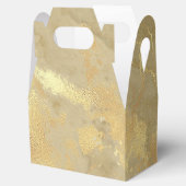 モダンフェイクエレガント金ゴールド水彩大理石パターン フェイバーボックス (オープン)