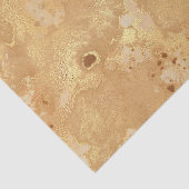 モダンフェイクエレガント金ゴールド水彩大理石パターン 薄葉紙 (詳細)