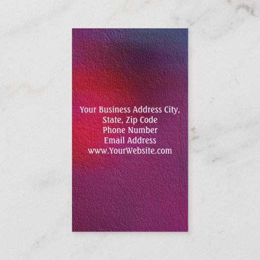 モダンフェイクエレガント金ゴールド美容師 名刺 (裏面)