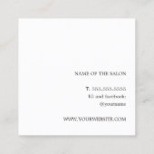 モダンフェイクエレガント金ゴールド スクエア名刺 (裏面)