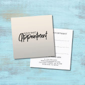 モダンフェイクエレガント銀美しいサロン 予約カード