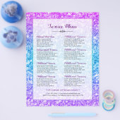 モダンフェイクカラフルグリッターサービス価格表 チラシ (シングル)