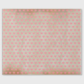 モダンフェイクシンプルハートクラフト ラッピングペーパー (フラット)