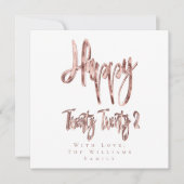 モダンフェイクバラ金ゴールドハッピーニューイヤー2022 シーズンカード (正面)