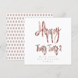 モダンフェイクバラ金ゴールドハッピーニューイヤー2022 シーズンカード