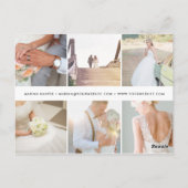 モダンフェイクバラ金ゴールドロゴ ポストカード (裏面)