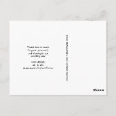 モダンフェイクバラ金ゴールド幾何写真有り ポストカード (裏面)