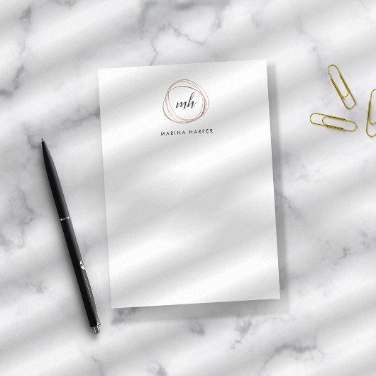 モダンフェイクバラ金ゴールド抽象芸術ロゴ ポストイット