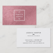 モダンフェイクバラ金ゴールド 名刺 (正面/裏面)