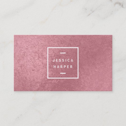 モダンフェイクバラ金ゴールド 名刺 (正面)