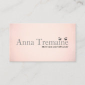 モダンフェイクバラ金箔美しいサロン 名刺 (正面)