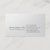 モダンフェイクミニマル金ホイルカスタムエンボス文字 名刺 (裏面)