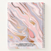 モダンフェイク大理石 ノートブック (裏面)