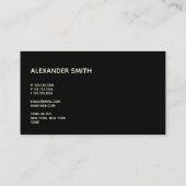 モダンフェイク結婚金ゴールドDJ会社 名刺 (裏面)