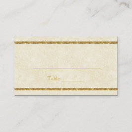 モダンフェイク金ゴールドの輝きをアイボリー座席表 プレイスカード