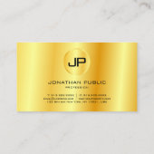 モダンフェイク金ゴールドエレガントパーソナライズされた 名刺 (裏面)