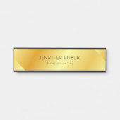 モダンフェイク金ゴールドグラマラストレンディーテンプレート サインプレート (正面)