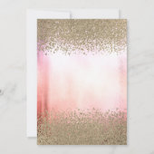 モダンフェイク金ゴールドダイヤグラデーションン 招待状 (裏面)