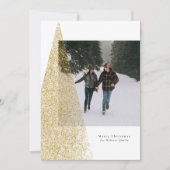 モダンフェイク金ゴールドツリー白黒 シーズンカード (正面)