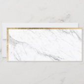 モダンフェイク金ゴールド箔の大理石ギフト証明書ロゴ (裏面)