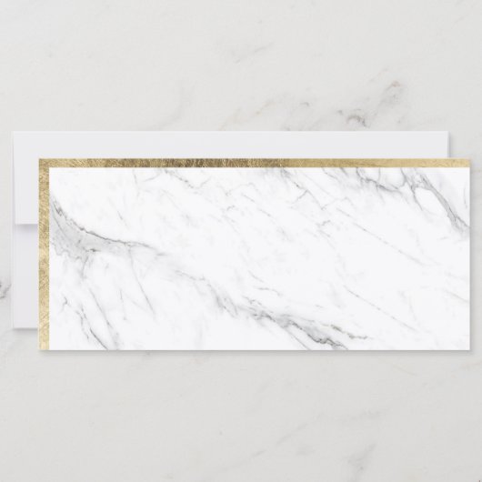 モダンフェイク金ゴールド箔の大理石ギフト証明書ロゴ (裏面)