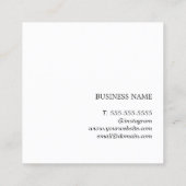 モダンフェイク金ゴールド青ハートクーポン 割引カード (裏面)