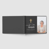 モダンフェイク金ゴールド ゲストブック (全面)