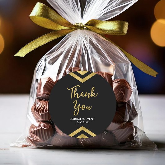 モダンフェイク金ゴールド ラウンドシール