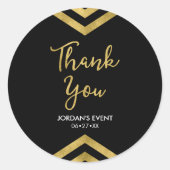 モダンフェイク金ゴールド ラウンドシール (正面)