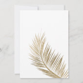 モダンフェイク金ゴールド 招待状 (裏面)