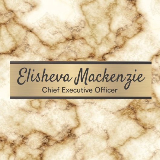 モダンフェイク金ゴールドOfficeドア署名シンボルや象徴名プレート サインプレート