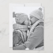 モダンフェイクVellumモノクロ結婚写真 セーブザデート (裏面)