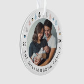 モダンフェスティバルのクリスマスツリー複数の写真 オーナメント (正面)